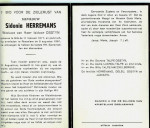 Bidprentje Sidonie Herremans